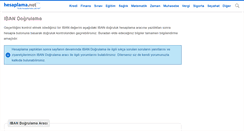 Desktop Screenshot of iban-dogrulama.hesaplama.net