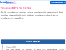 Tablet Screenshot of hesaplama.net