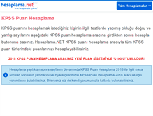 Tablet Screenshot of kpss-puan.hesaplama.net