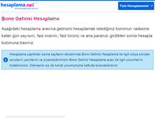 Tablet Screenshot of bono-getirisi.hesaplama.net